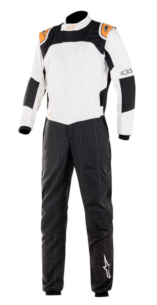ALPINESTARS 3354020_1241_48 GP TECH v3 Racing suit, FIA 8856-2018, black/white/orange, size 48 (Фото-1)