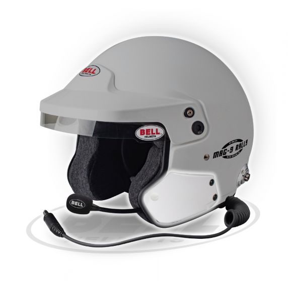 ᐉ BELL 1316034 Racing helmet open-face MAG-9 RALLY HCB, HANS, FIA8859,  white, XLG (61-61+) | Atomic Shop