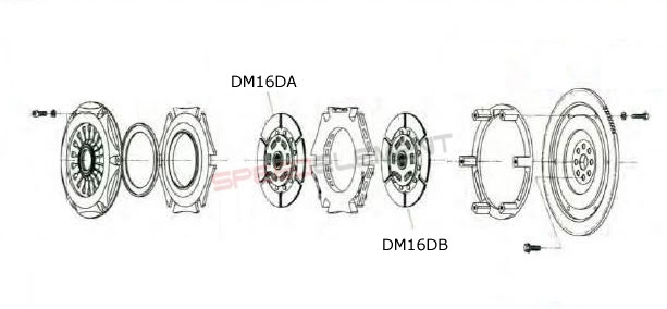 EXEDY DM16DB Replaceable disc FM012SD/FM022SD (Фото-2)