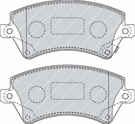 FERODO FCP1573H DS2500 Brake pads (Фото-1)