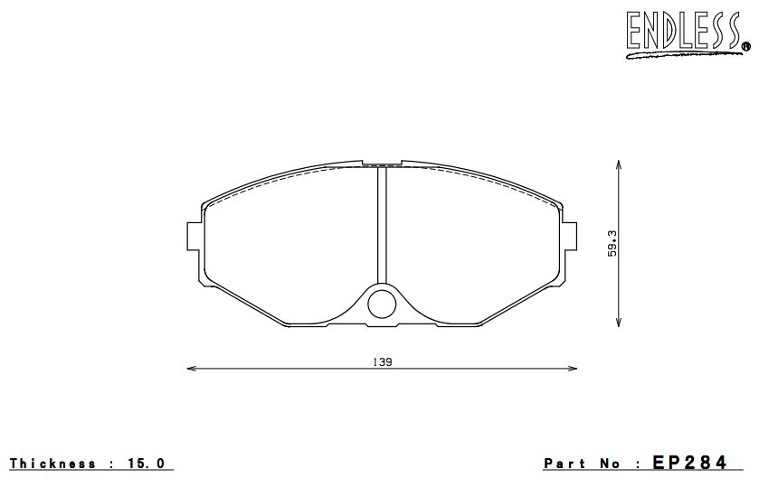 ENDLESS EP284SSY Front brake pads INFINITI Q45 90-96 (Photo-1)
