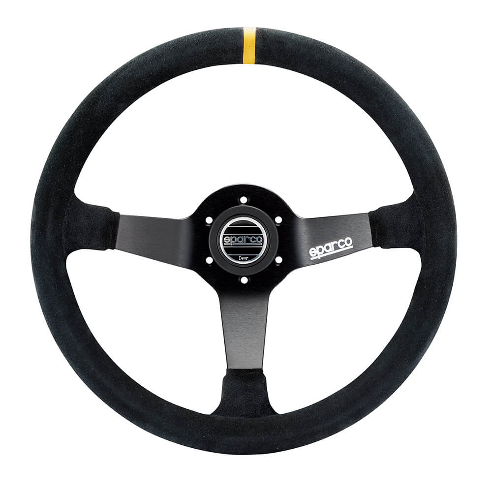 SPARCO 015R325CSN Steering wheel R325, suede, black, diam.350mm, reach 95mm (Фото-1)