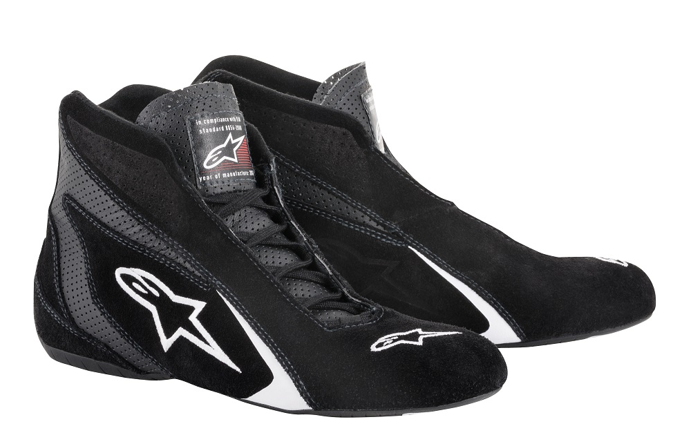 ᐉ ALPINESTARS 2710518_12_7,5 Racing shoes (FIA) SP, black/white, size 40  (7,5) | Atomic Shop