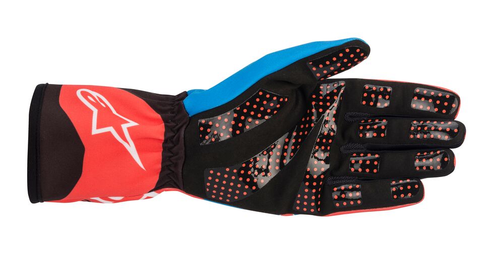 ALPINESTARS 3552020_3074_XL TECH 1 K RACE v2 Kart gloves, red fluo/cobalt blue, size XL (Фото-2)
