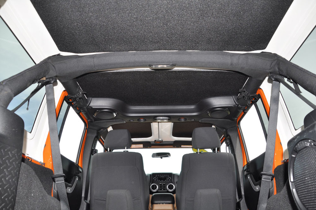 ᐉ DEI 050158 Sound Deadening Headliner JEEP Wrangler 2007 to 2010 2 Dr 3-pc  Leather Look Gray | Atomic Shop