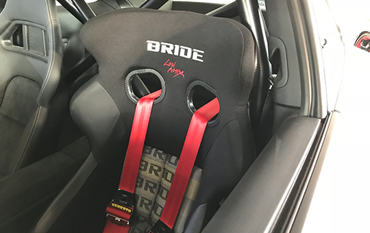 BRIDE H02GSR BUCKET SEAT XERO CS GRADATION LOGO SUPER ARAMID BLACK SHELL (Photo-2)