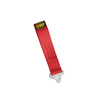 OMP EB0-0578-061 (EB/578/R) Буксировочная петля, ширина 2 ", отвори для фіксації 8 мм і 14 мм, червоний (FIA) (Фото-1)