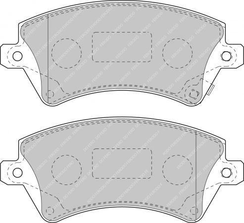 FERODO FDS1573 Brake pads front TOYOTA COROLLA ZZE12 (Фото-1)