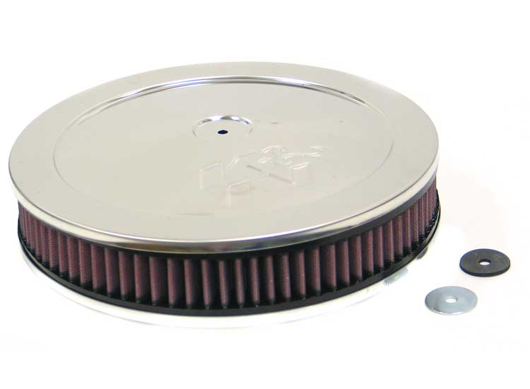 K&N 60-1150 Round Air Filter Assembly 5-1/8" FLG, 11"OD, 3-3/8"H (Photo-1)