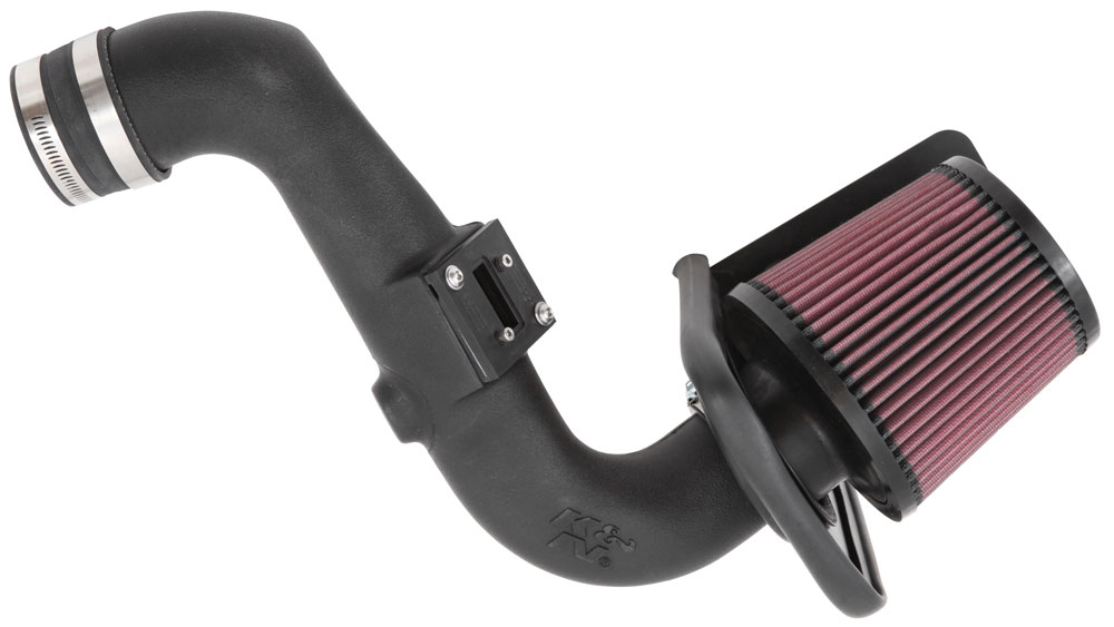 K&N 63-2587 Performance Air Intake System AIRCHARGER; FORD FIESTA ST L4-1.6L F/I, 2014-2015 (Photo-1)