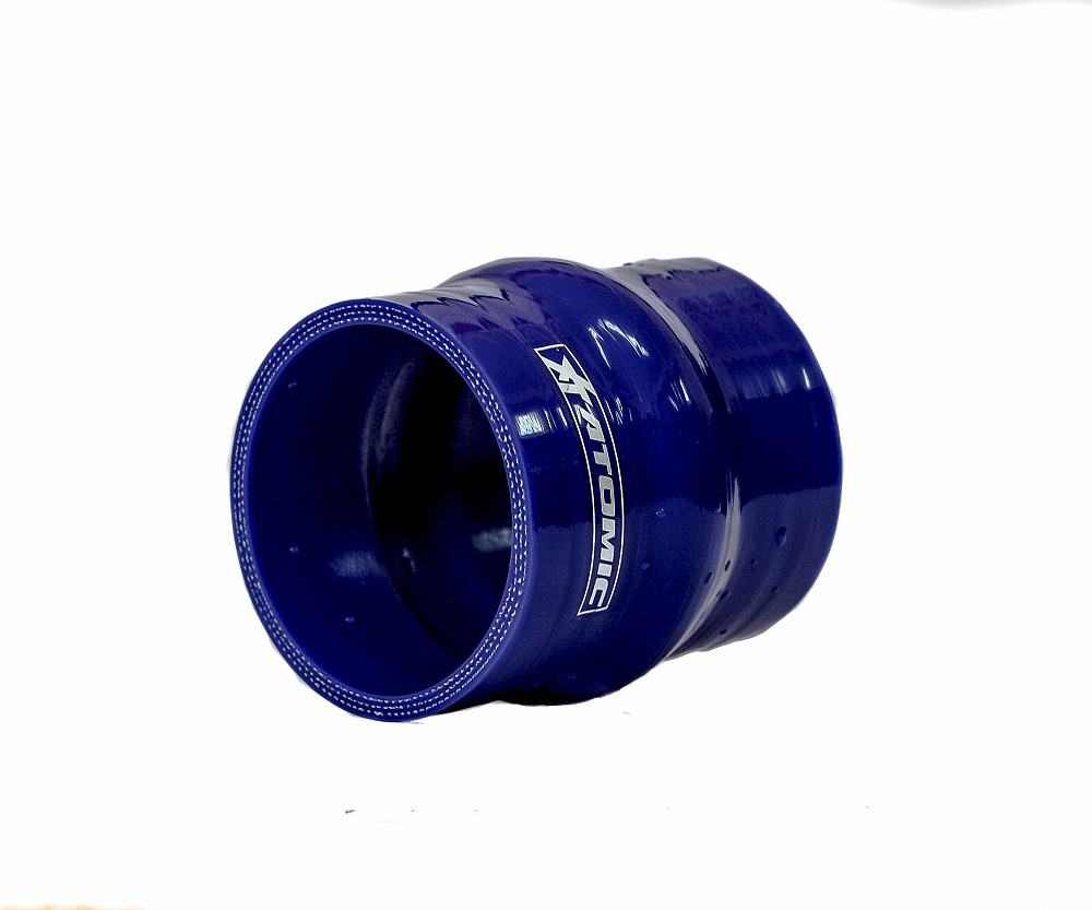 ATOMIC shh63 BLUE Hose silicone, straight hump 63 mm (Фото-1)