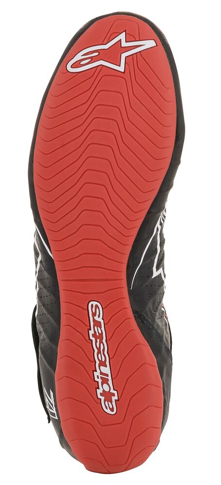 ALPINESTARS 2715020_123_7 TECH 1Z v2 Race shoes, FIA 8856-2018, black/white/red, size 39 (7) (Фото-7)
