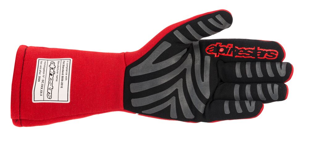ALPINESTARS 3551520_32_XXL TECH 1 START v2 Racing gloves, FIA 8856-2018, red/white, size XXL (Фото-2)
