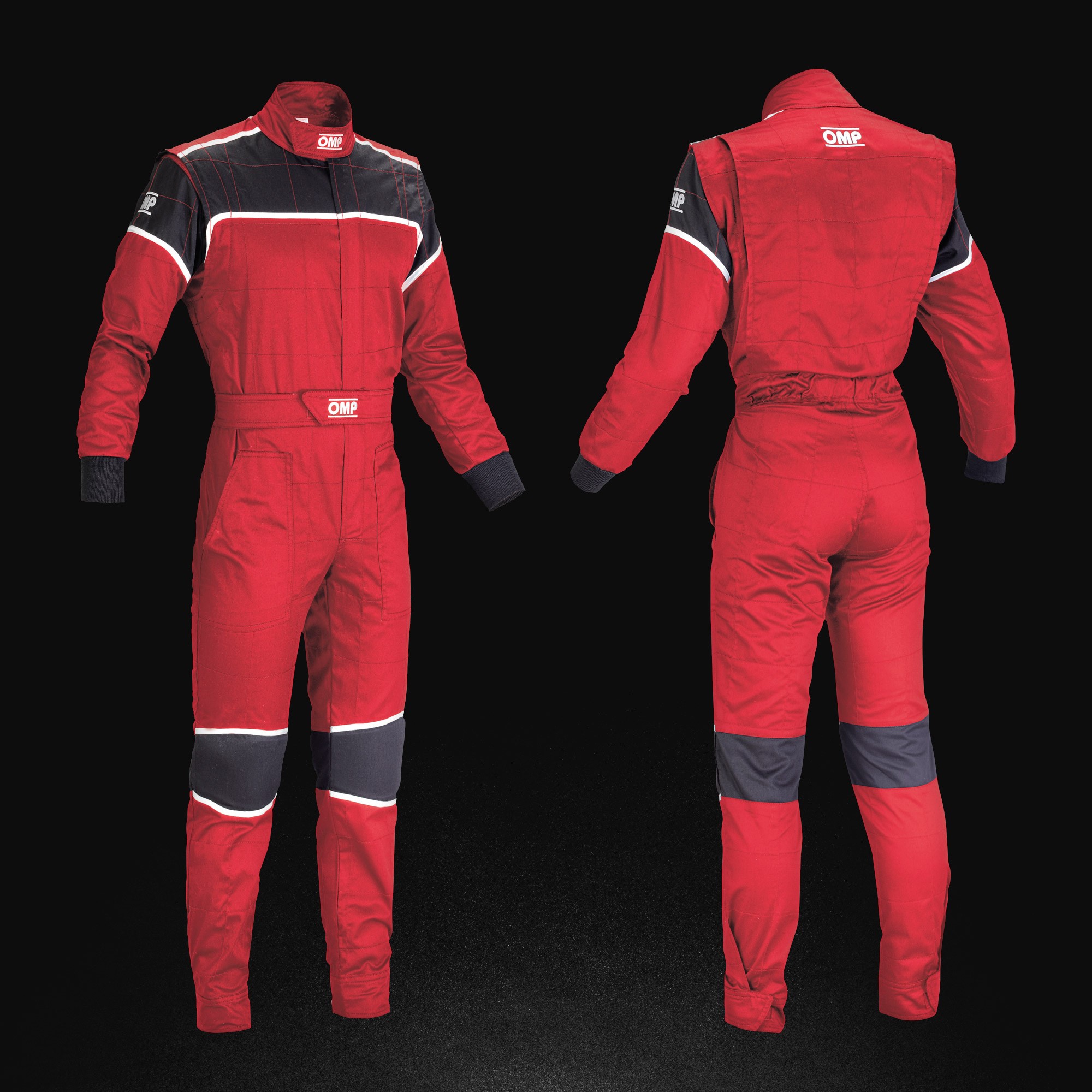 red mechanic suit