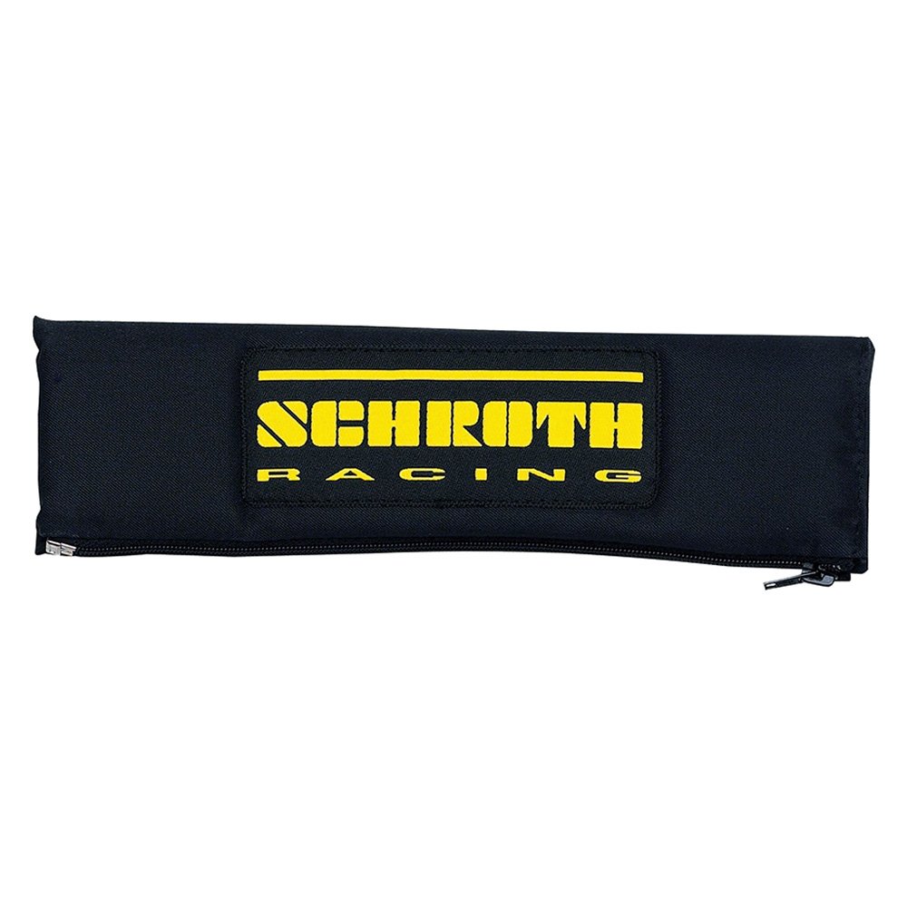 SCHROTH 00209 Belt pad 3 “(76 mm) (black) logo yellow (Photo-1)