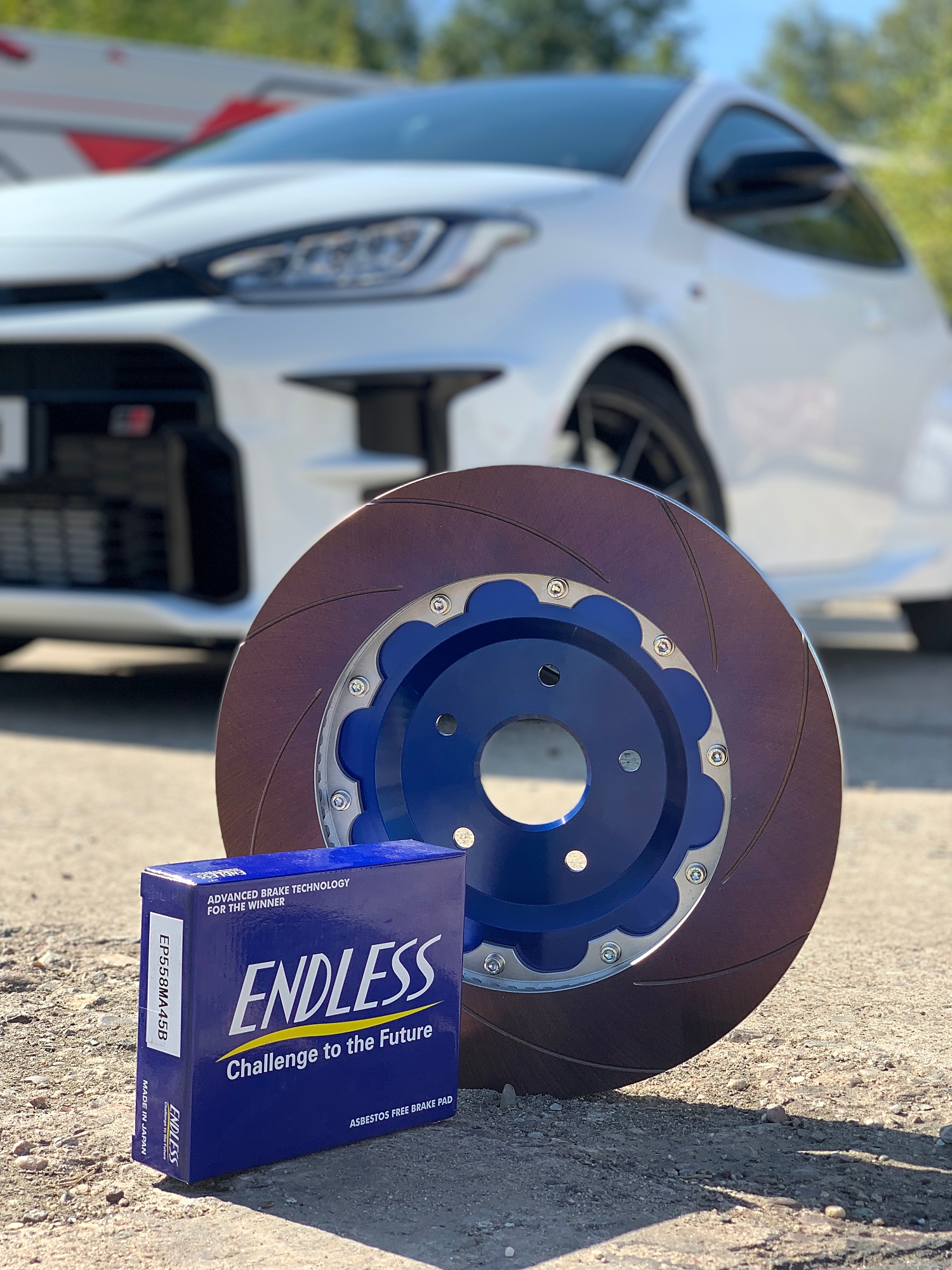 ᐉ ENDLESS ER266RCA Front Brake Disc Racing CURVING SLIT TOYOTA GR YARIS