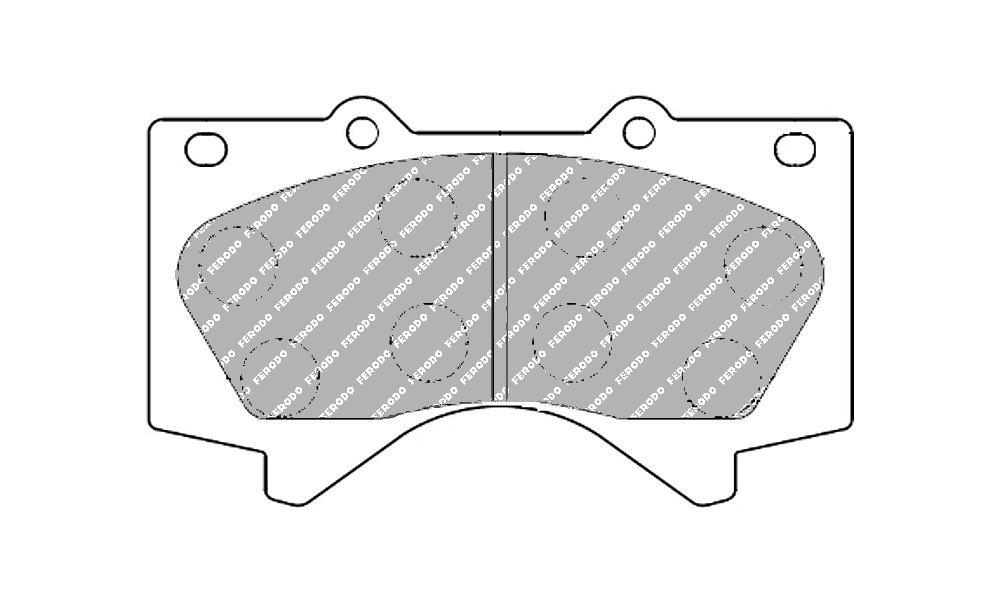 FERODO FDSE4229 Колодки перед для TOYOTA LC200/SEQUOIA/TUNDRA 2007-2011 / LEXUS LX570 2008-2012 (Фото-1)