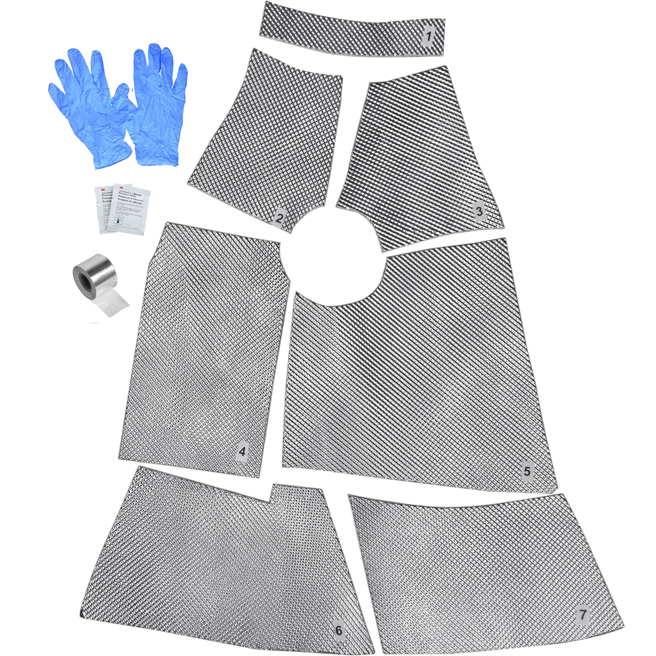 ᐉ DEI 010882 Triumph TR6 HeatShield Transmission Tunnel Heat Shield Kit