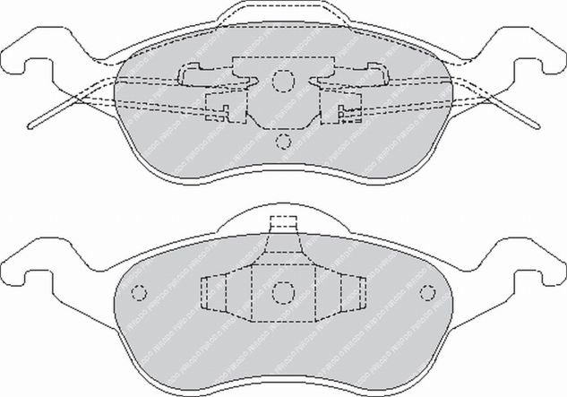 FERODO FCP1318H DS2500 Brake Pads front FORD FOCUS I (Фото-1)