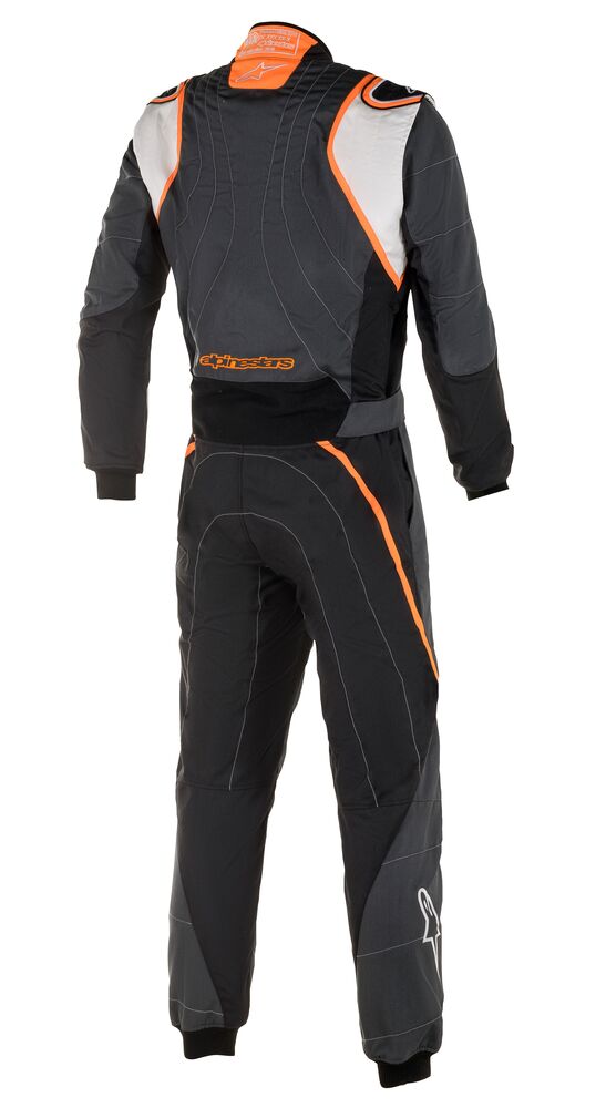 ALPINESTARS 3355020_1424_46 GP RACE v2 Racing suit, FIA 8856-2018, grey/white/orange, size 46 (Фото-2)