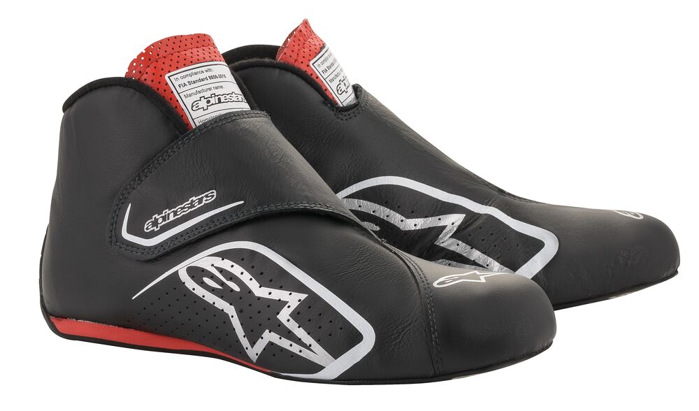 ALPINESTARS 2716020_13_10,5 SUPERMONO Race shoes, FIA 8856-2018, black/red, size 43,5 (10,5) (Фото-1)